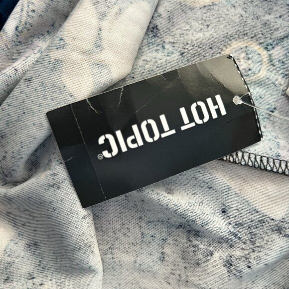 New Hot Topic Midnight Hour Crushed Velvet Witch Skirt Plus Size 3X Astrological - Picture 9 of 9